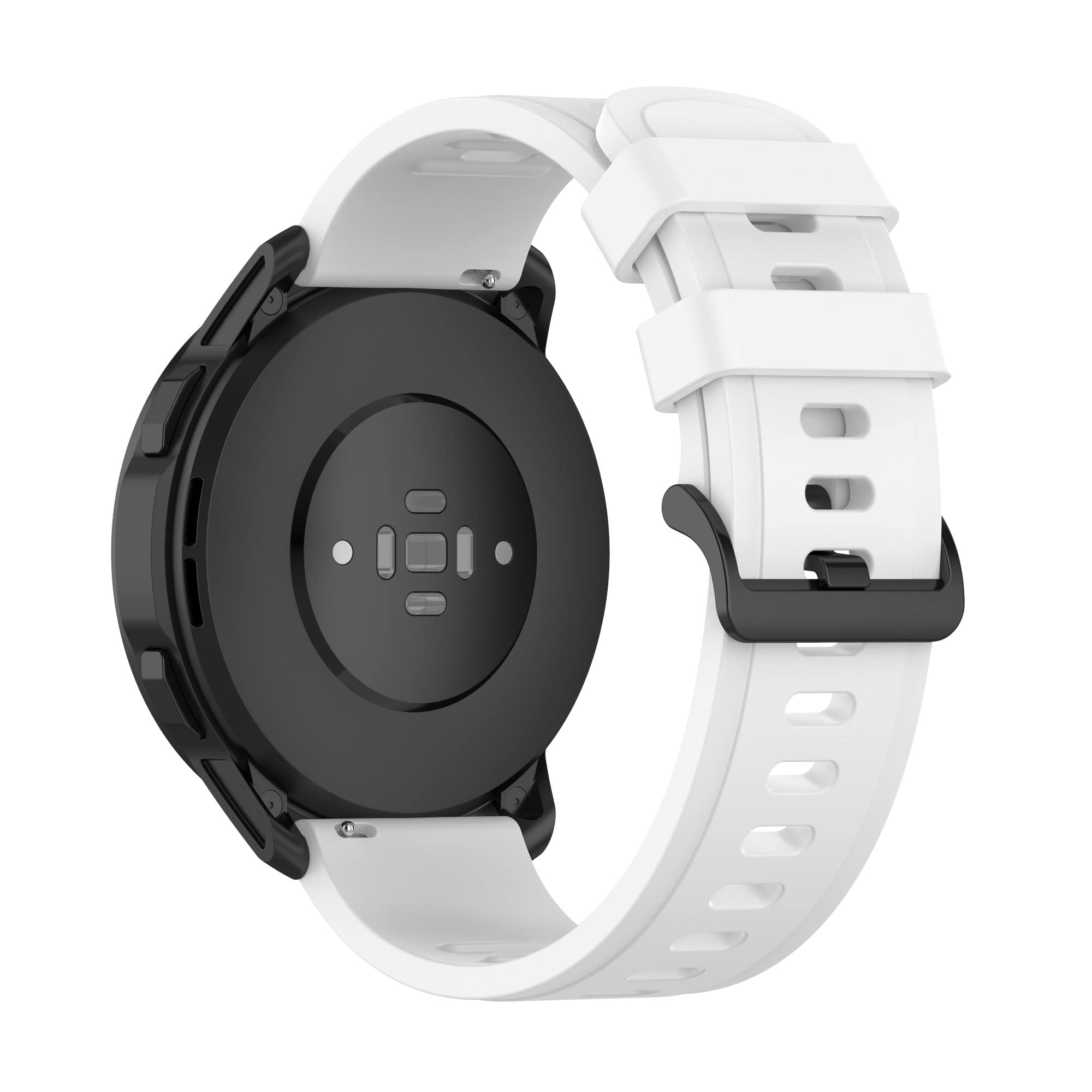 Tiggo Watch Strap Compatible for xiaomi watch S1 active,Silicone Wristband Adjustable Replacement Sport Strap, Watch Strap Wristband for xiaomi watch s1 active/xiaomi watch S1/watch color (White)