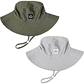 Baby Toddler Sun Hat,Kids Summer UPF 50+ Foldable Beach Bucket Hat for Boys Girls Children