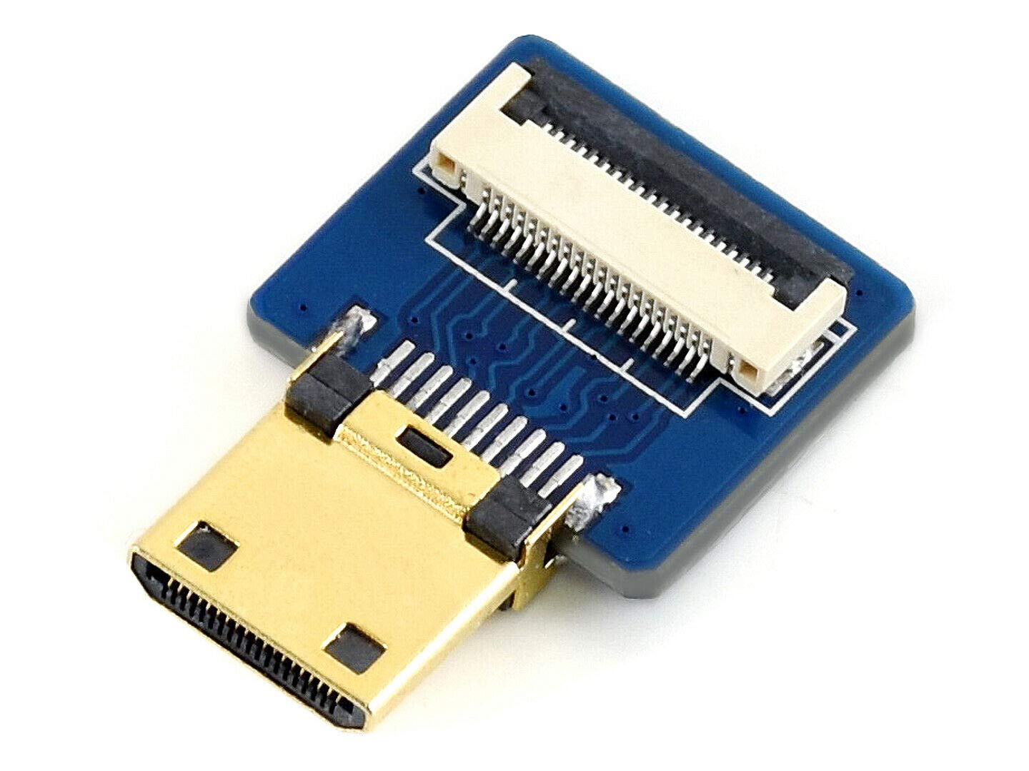 SB Components DIY Cable Adapter: Straight HDMI Ribbon to Build Custom Cables with Standard HDMI Type A Male Connector