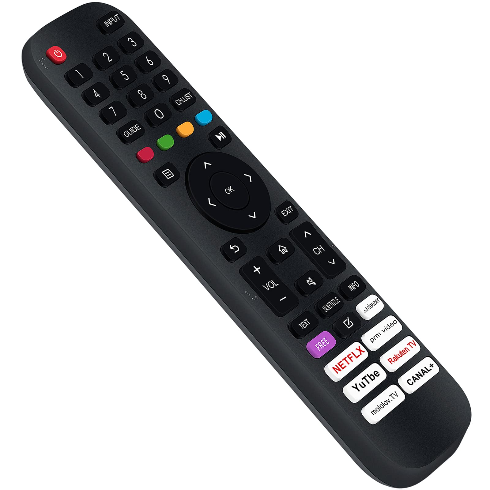 AULCMEET EN2AP30H Replaced Remote Control Fit for Hisense FULL HD Smart TV 32A4HG 32A4EGCH 32A4CGTUK 40A4BG 40A4CG 40A4DG 32A4BG 32A4CG 32A4DG 32A4EG 32A4FG 32A4GG 40A4DGCH 40A4EG 40A4FG 40A4HG