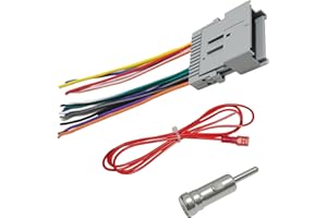 Rebvugr Car Radio Audio Receiver Wiring Harness Kit, Stereo Wiring Harness, Aftermarket Stereo Connection Wire Cable Plug wit