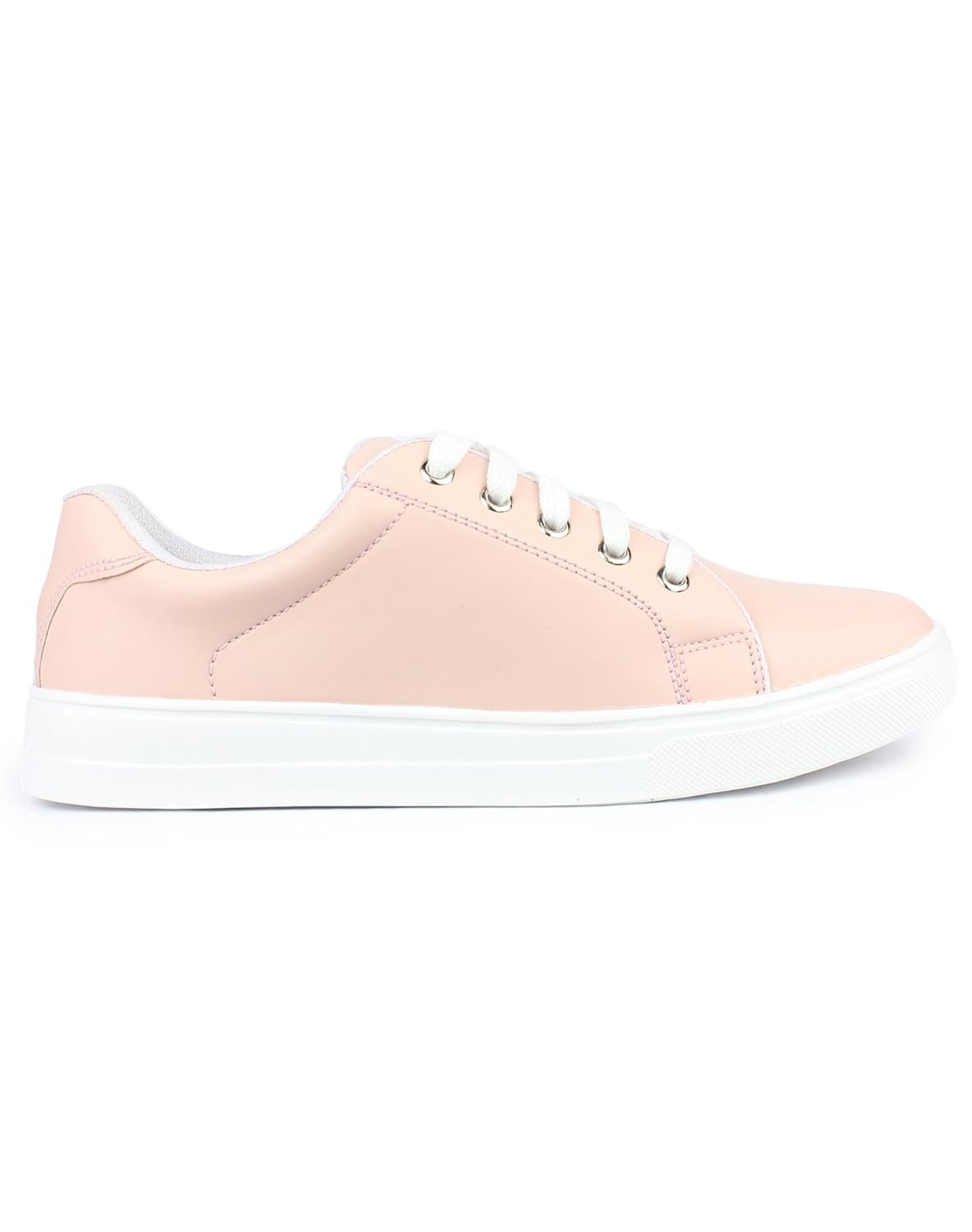 jynx women's pink synthetic leather sneakers