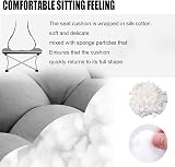 Pcevathiy Custom Bench Cushions Indoor Outdoor Tufted Non-Slip Bottom view 3