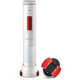 Rechargeable Electric Wine Opener | Electric Corkscrew Wine Bottle Opener With Foil Cutter | Gift for Wine Lovers (white)