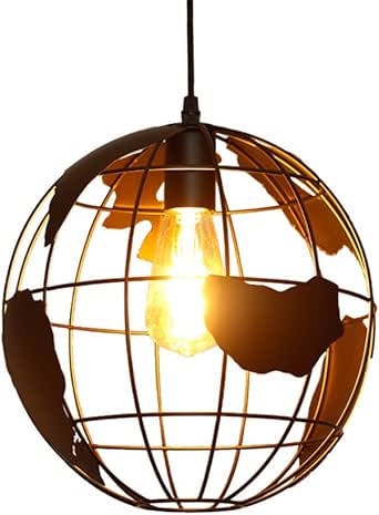 CGHYY Loft Industrial Wind Retro Globe Wrought Iron ...