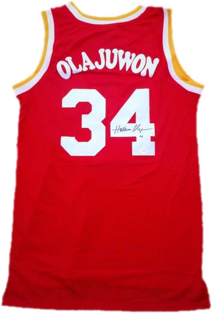 Hakeem olajuwon signed rockets jersey Clearance