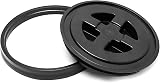 Daowwui 5 Gallon Black Plastic Screw Seal Lids for Bucket 2 Pack view 5