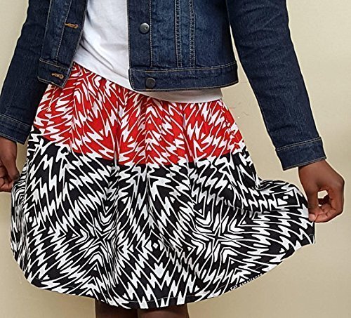 black and white african print dress