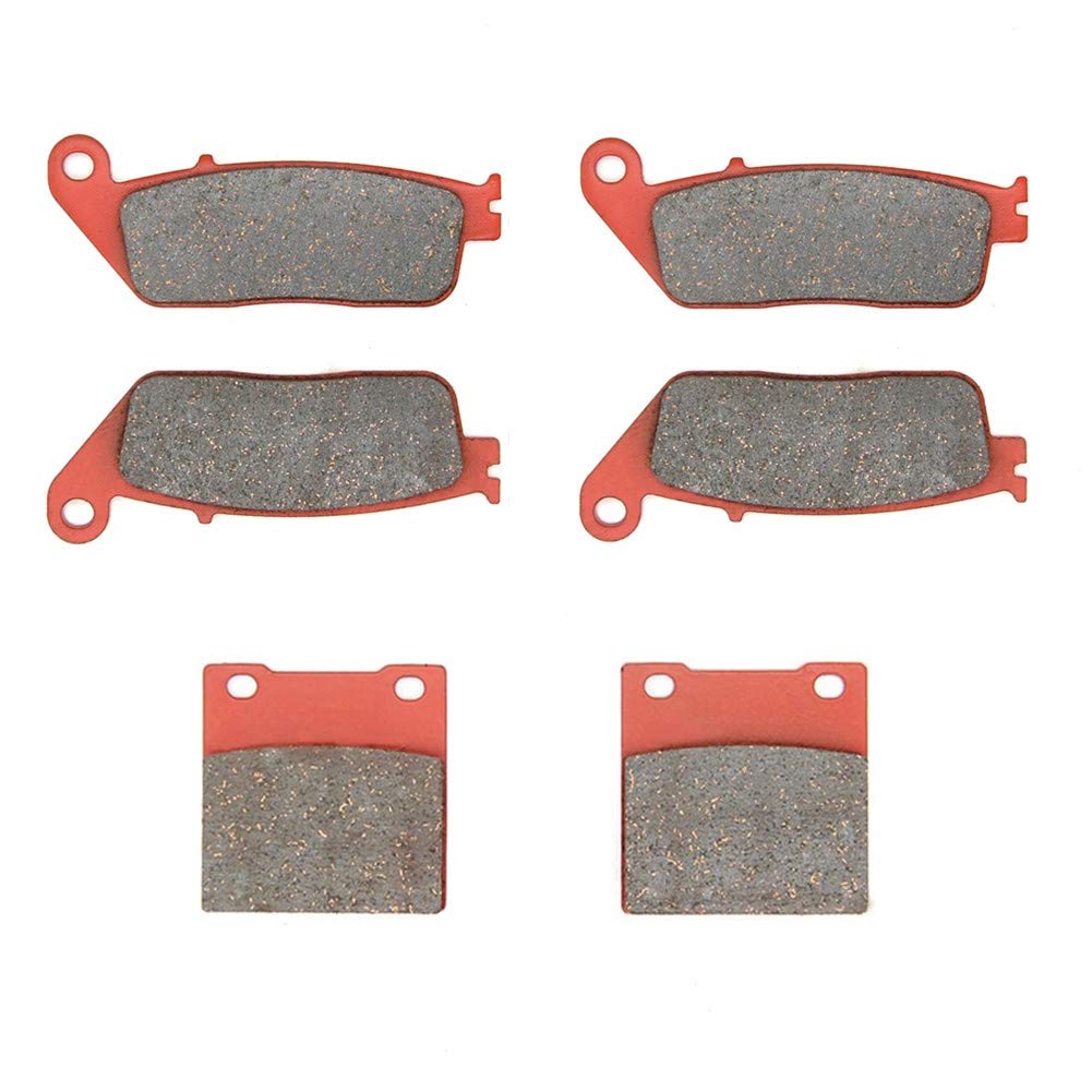 MEXITAL One Set Ceramic Motorbike Brake Pads Front and Rear for Suzuki RF 400 R-GK78A / RF 600 R 1993-1997 / GSF 650 Bandit 1995-1999