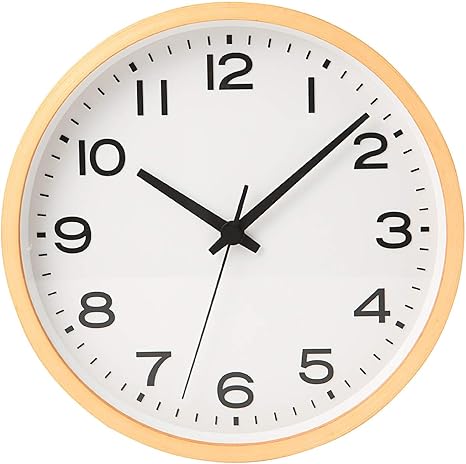 Amazon Co Jp 無印良品 アナログ時計 大 掛時計 ブナ材ナチュラル ホーム キッチン