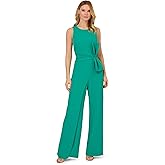 Adrianna Papell womens Wide Leg Bow Detail Jumpsuit