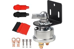FASTSTORM 200A High Current Master Battery Disconnect Switch,12-48V Battery Power Cut Off Isolator Killer Switch with Face Plate for Car Vehicle RV Truck Boat Marine ATV
