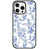 CASETiFY Impact Case for iPhone 16 Pro Max [Slim / 8.2 ft. 4X Military Grade Drop Protection/Compatible with Magsafe] - Moon Caravan Toile - Clear Black