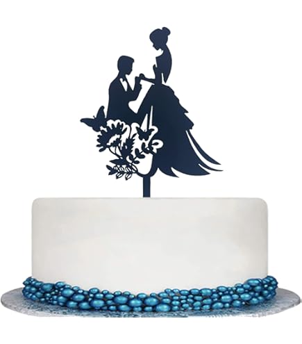 Tronzo Wedding Cake Topper Bride Groom Mr Mrs Wedding Decorations Acrylic Black