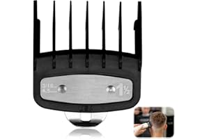 SRLWMYI Replacement for Wahl 1 1/2 Premium Clipper Guard Clip Guide Metal #3354-100 3/16" 4.5mm Metal Clipper Guard Replacement for Wahl 1 1/2 Compatible with Wahl Full-Size Clippers guards for clippers