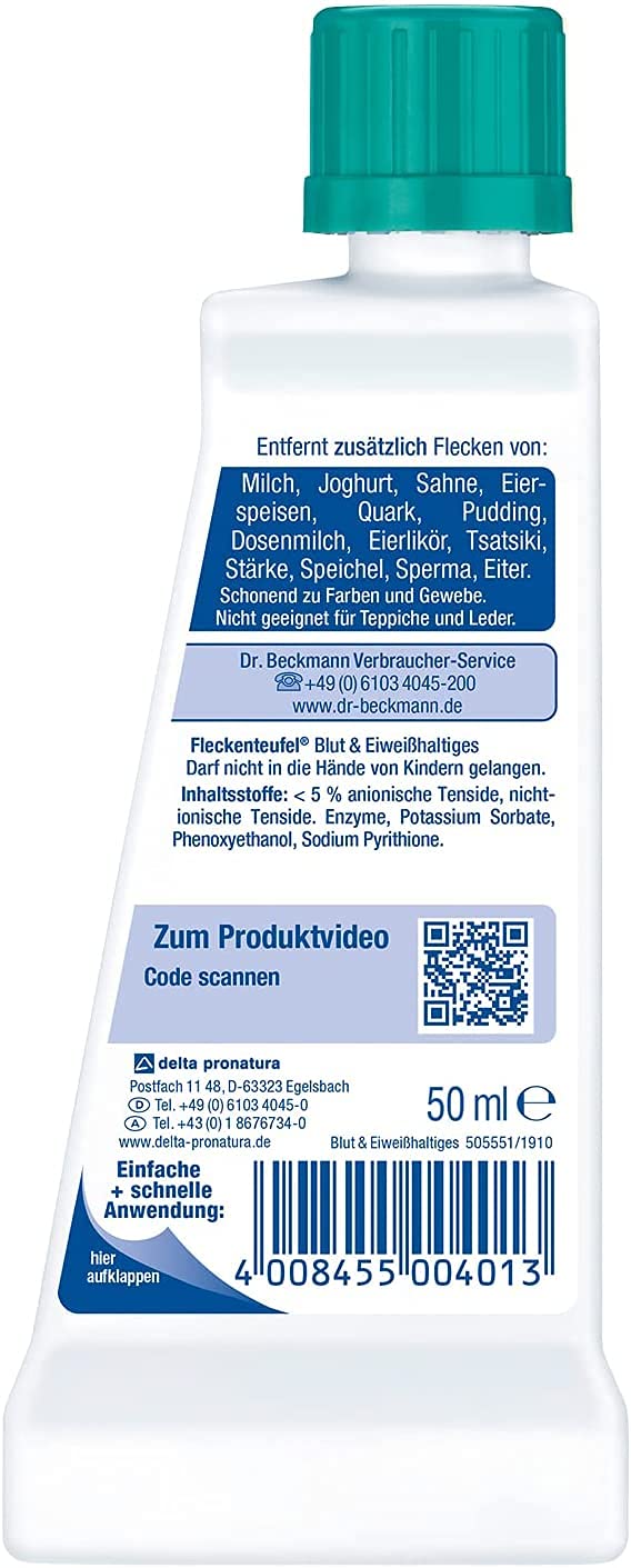 Dr. Beckmann Flecken Teufel Blut & Eiweißhaltiges, 50ml