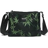 Eslcorri Crossbody Bags for Women, Small Shoulder Bag Nylon Simple Purse with Zipper, Lightweight Casual Mini Purse