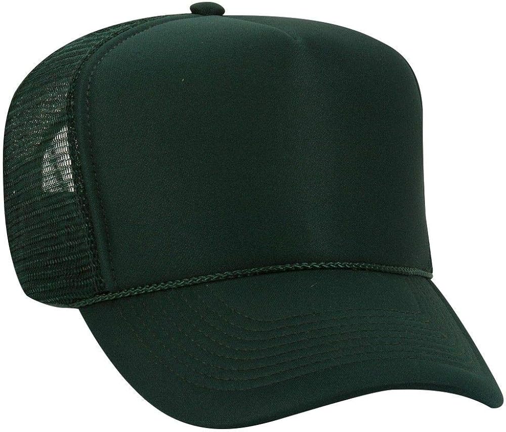 OTTO Trucker Hat Polyester Foam Front High Crown Mesh Back Caps (22