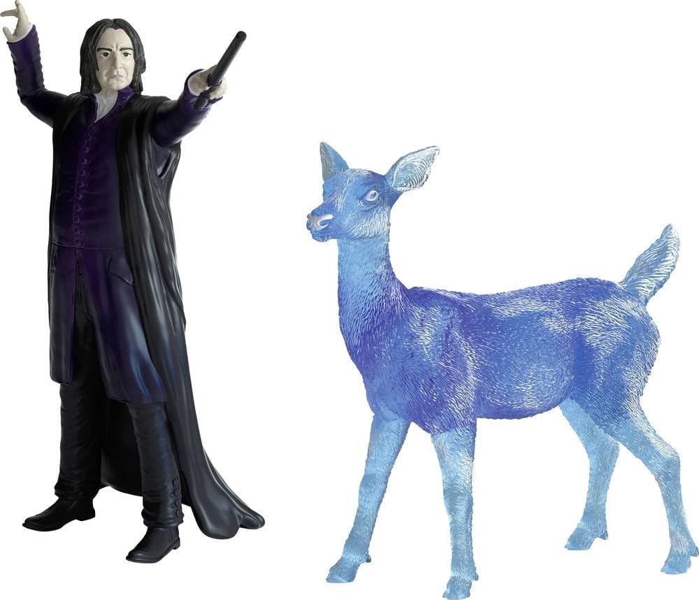 SCHLEICH Harry Potter - Professor Snape and Patronus Deer Figurines - 2PC Harry Potter Set - Wizarding World Collectible Figures for Kids and Adults - Ages 6+ | 42683