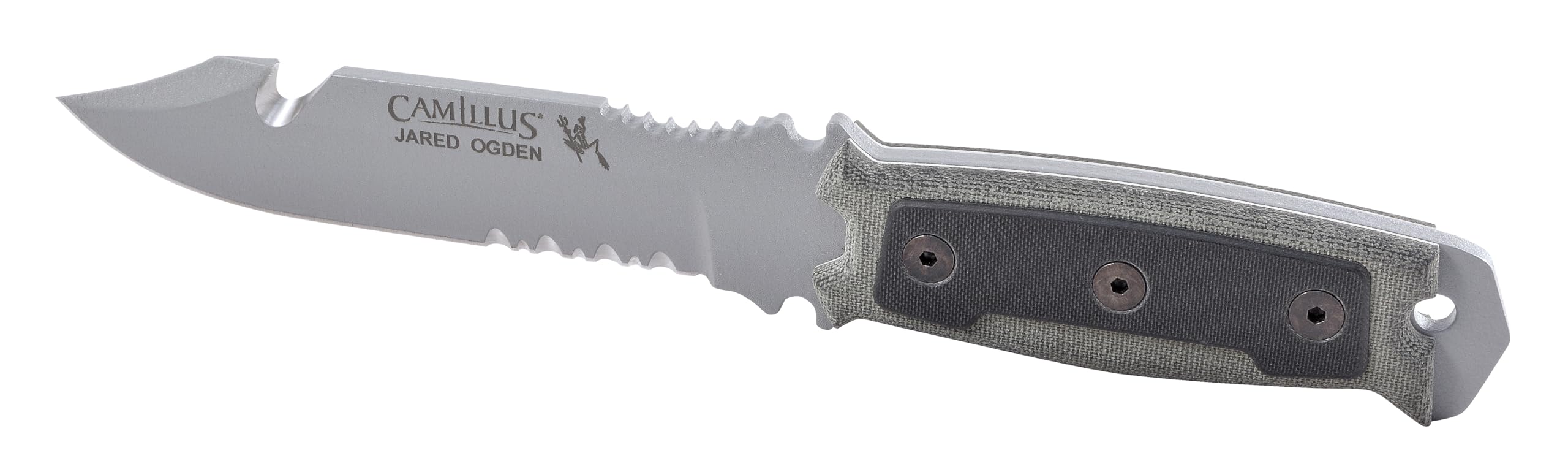 Photo 1 of CAMILLUS SKOL 10.5" Collectable Durable Corrosion-Resistant 1095 Carbon Steel Full Tang Construction Fixed Blade Knife with Molded ABS Sheath & 360-degree Belt Clips