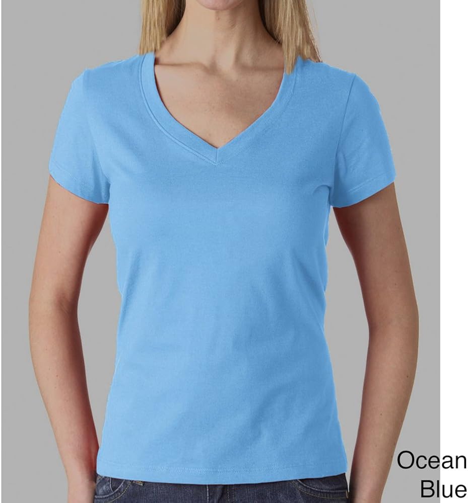 Pale blue v neck t shirt Outlet