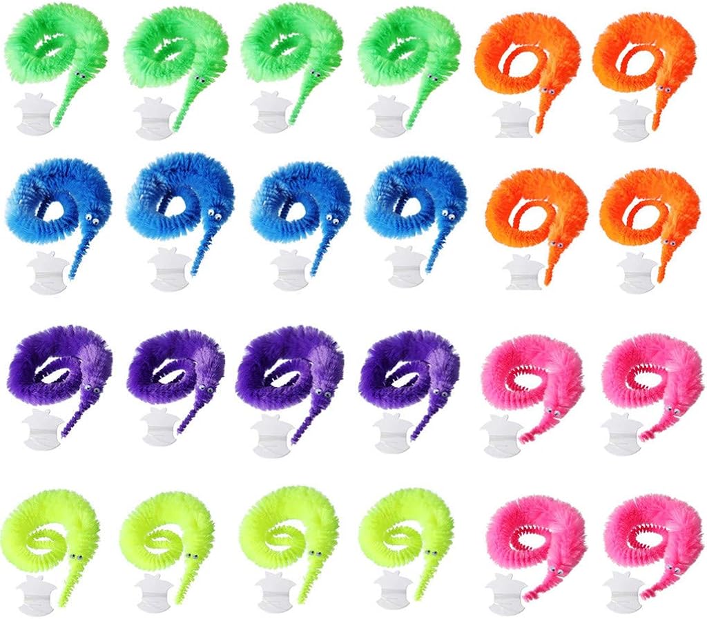 magic wiggly twisty fuzzy worm