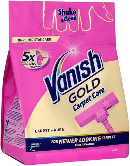 Vanish Carpet Cleaner + Upholstery, Gold Power Powder, Large Area