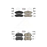 AmeriBRAKES Front Rear Ceramic Disc Brake Pads Kit