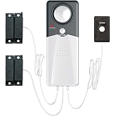 Techko S189 Ultra Slim Safe Pool Alarm for Kids, ETL Listed UL 2017 Compliant, Indoor/Outdor Weather Resistant, 110db Loud Alarm with 2X Bypass Buttons, Gray, 1Count