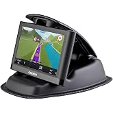 APPS2Car Weighted Beanbag GPS Holder for Car Dashboard, Spring-Loaded Clamp | 1.5 lb Weighted Stability Base, 3M VHB Adhesive Support, 5 Viewing Angles, 3.5"&ndash;6" GPS Device Compatibility