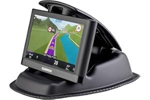 APPS2Car GPS Car Truck Mount, Non-Slip GPS Bean Bag Dash Mount 2-in-1 Anti-Skid Friction Dashboard Sandbag Clamshell Phone Holder for Garmin Nuvi Tomtom Magellan Navigation & All Cell Phone iPhone