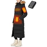 Wulcea Graphene Heated Jacket For Women 12V 18400mAh Fast Charge Large Capacity Battery