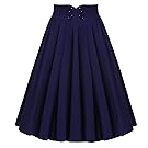 Bbonlinedress Women's High Waist Pleated Short Skirt With Buttons