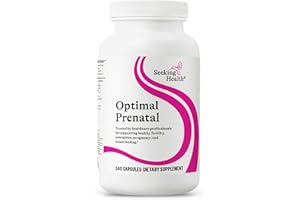 Seeking Health Optimal Prenatal - Supplement with Vitamin B12, L-Methylfolate, & Choline - Vegetarian Supplement to Support Optimal Prenatal Health - 240 Capsules