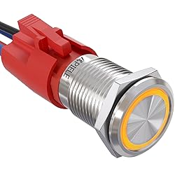 APIELE 10 Amp 16mm Latching Push Button Switch 12V