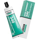 Dow Corning 340 Silicone Heat Sink Compound 142g (5oz) Thermal Conductive Silicone Grease IGBT Heat Dissipation Paste for Electrical Devices PCB Assemblies and Computer CPU Non Flowing