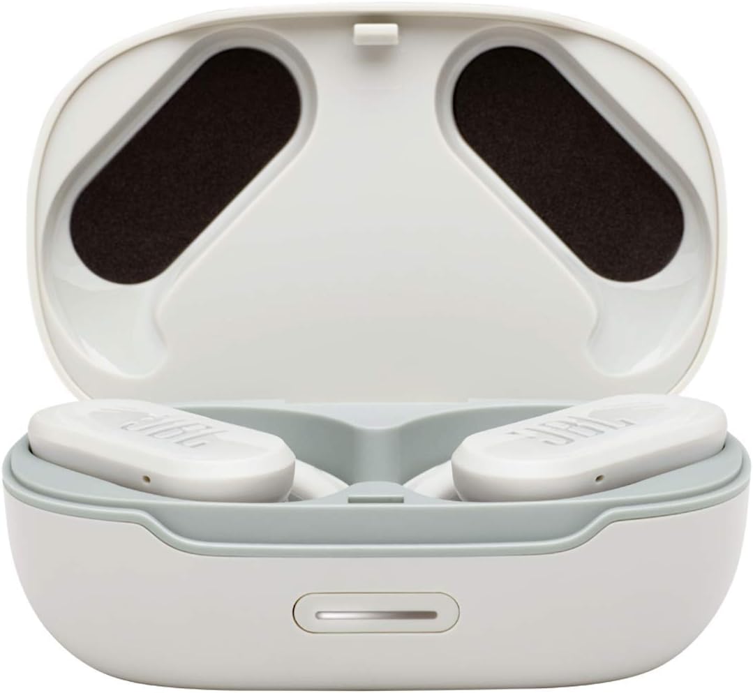 JBL Endurance Peak II TWS - Small Waterproof Sports Earbuds with Bluetooth, with Charging Case, in White - Image 4