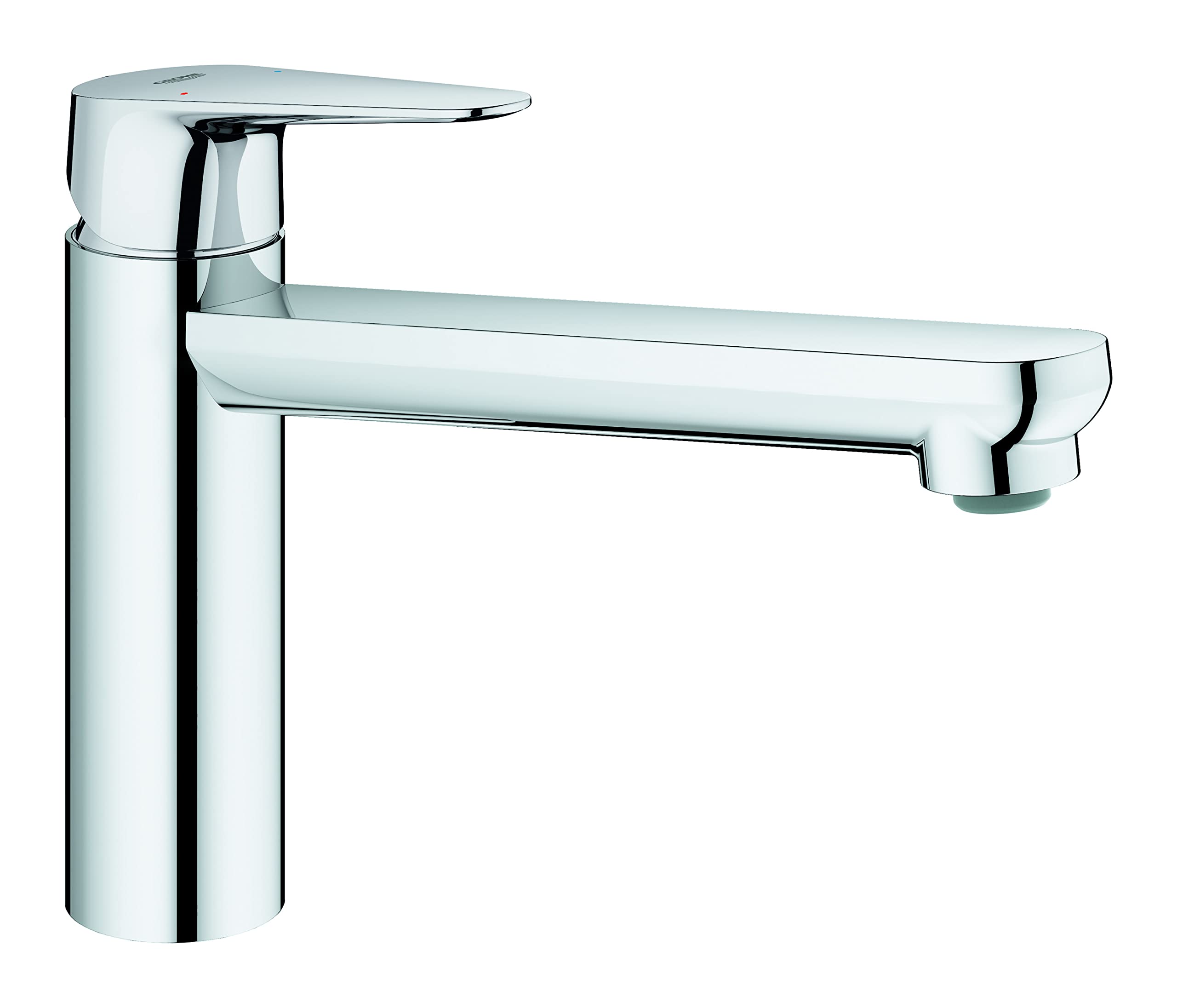 GROHE Start Curve Quickfix Single-Lever Sink Mixer with Medium High Spout with 140˚ Swivel Area, Chrome Easy to Fit with Quickmount 31717000