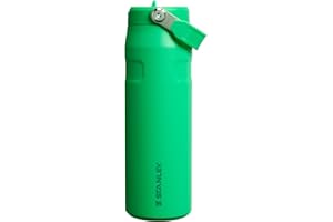 Stanley IceFlow Flip Straw 2.0 Water Bottle 24 oz | Built-In Straw with Larger Opening | Lightweight and Leak Resistant | Insulated Stainless Steel | BPA-Free | Meadow