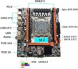 Bcowtte X99 LGA2011-V3 Desktop Motherboard Kit DDR3 M.2 NVME PCI-E X16 SATA3 view 3