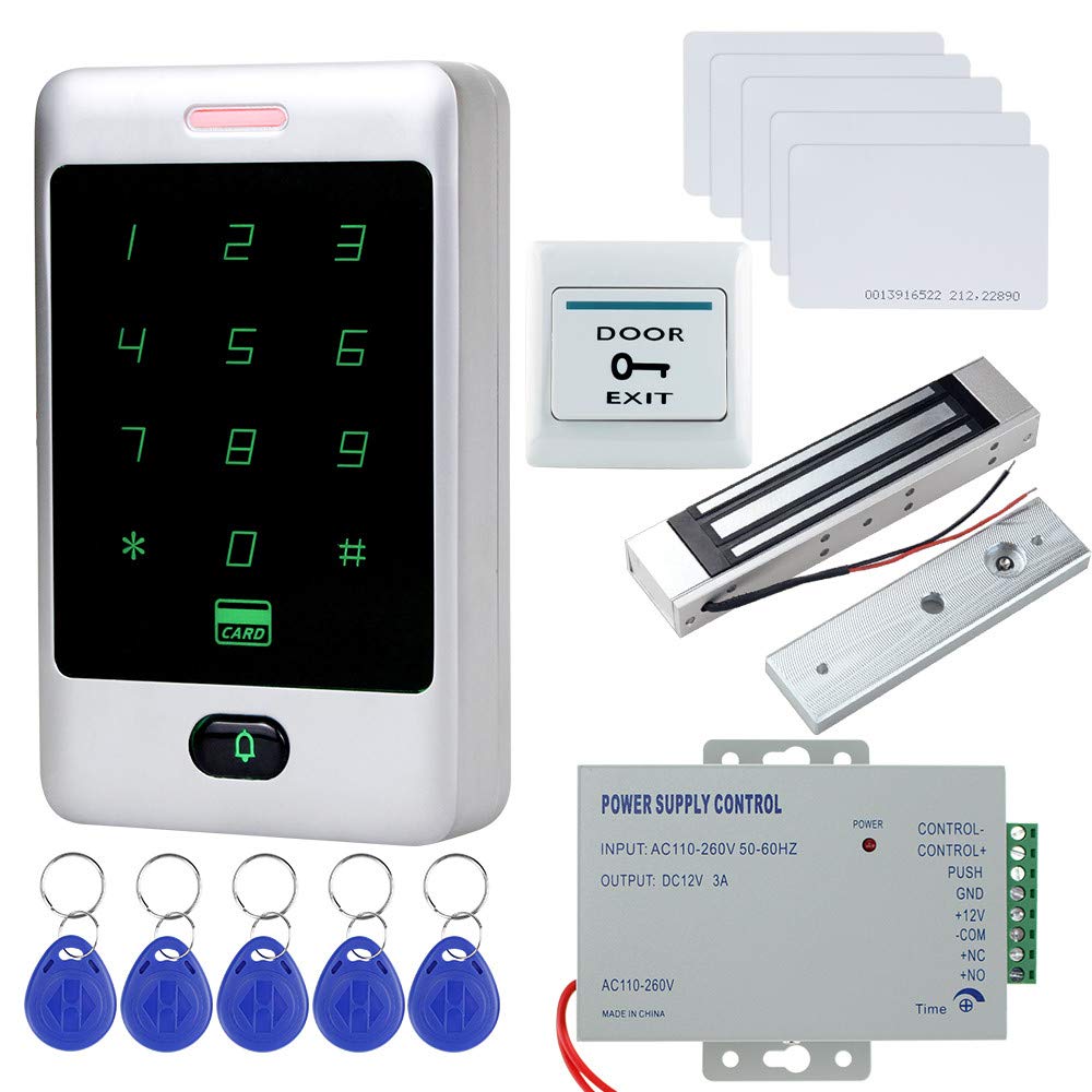 Dongyang Standalone RFID Access Control Touch Metal Keypad With Waterproof For Door System 8000 Users (180KG Magnetic Lock)