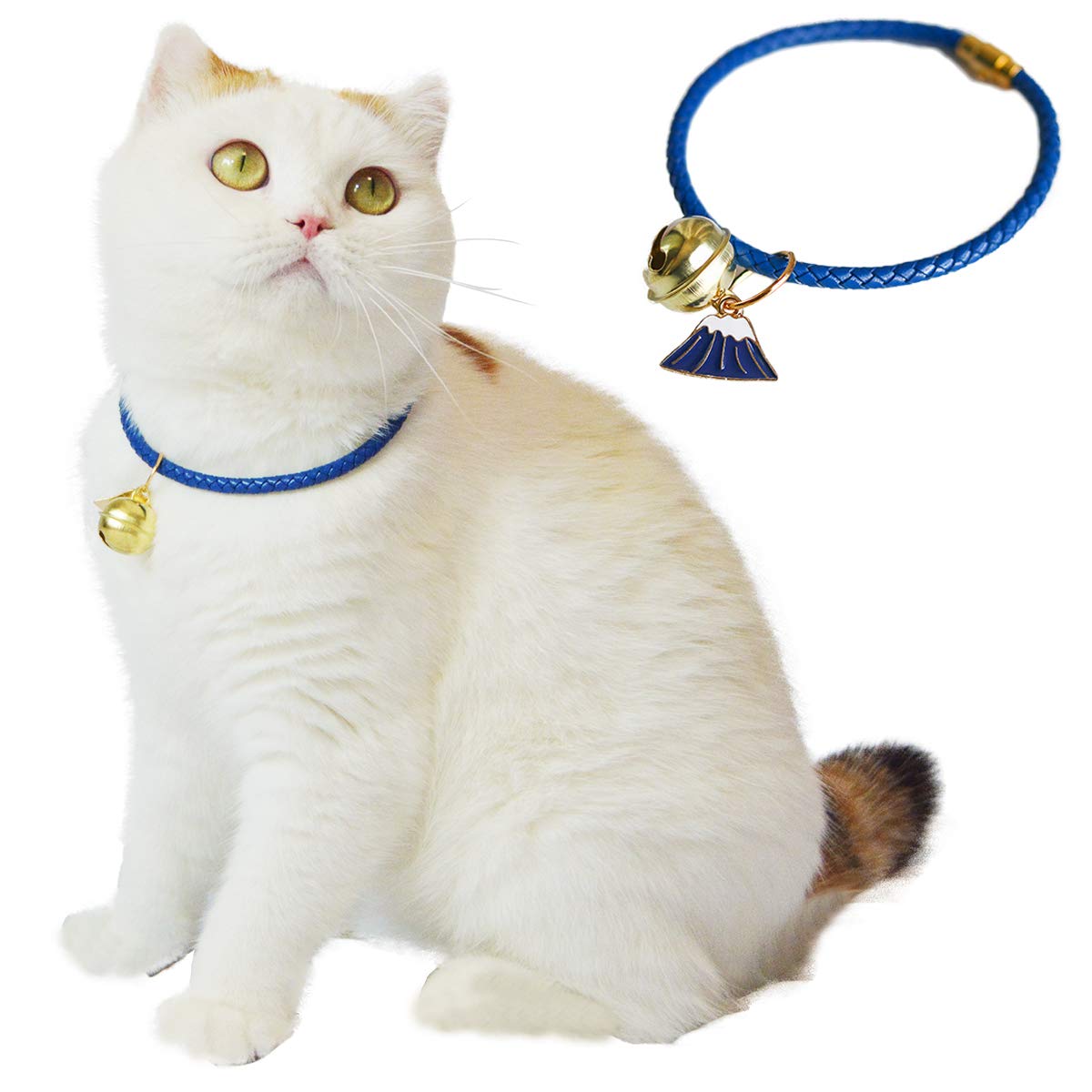 Mua Kukaster Pet 猫 首輪 鈴付き 猫の首輪 子犬 ペット用品 安全 セーフティー 単色 可愛い 軽量 S 富士山 Tren Amazon Nhật Chinh Hang 21 Fado