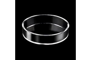 Dannisly Aquarium Shrimp Feeder Dish Round Clear Fish Tank Feeding Dish Bowls (85mm)