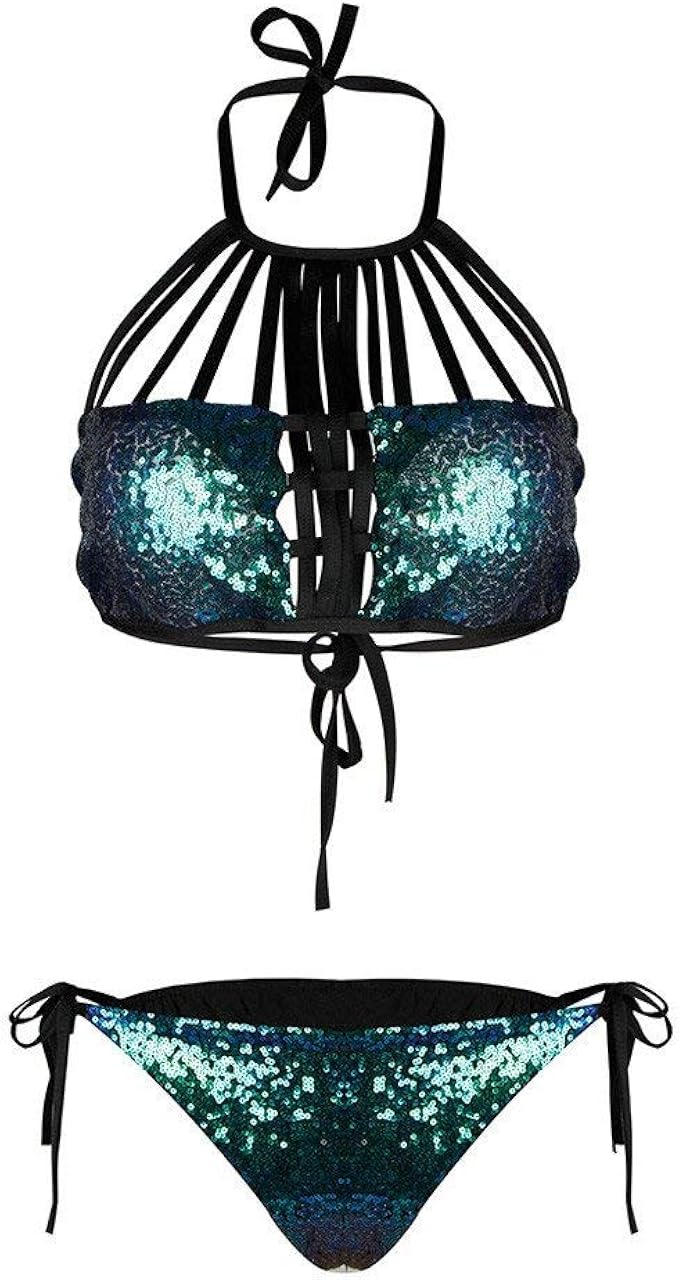 Traje De BañO De Las Mujeres, Brillante Atractivo De La Correa De