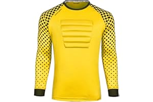KAMAJSIO Soccer Goalie Jersey Youth - Elbow & Chest Padded Youth Soccer Goalie Jersey - Adult Football Goalkeeper Shirt