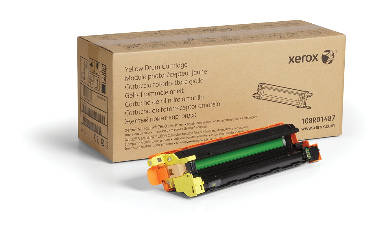 Xerox Printer – Drum Unit 108r01487 Yellow Printer Drum (Versalink C605, 40000 pages, Netherlands, 190 mm, Yellow)