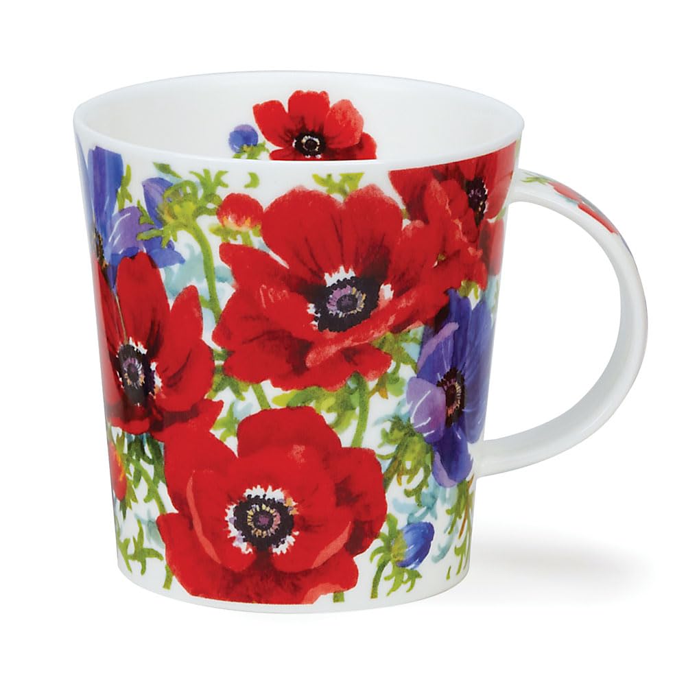 DUNOON Flora Bonita Lomond Shape Mug 0.32 Litre (Flora Bonita - Anemone)