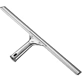 Unger 16" Stainless Steel Window Squeegee, Streak-Free | Heavy-duty stainless steel channel; ideal for windows, glass &amp; mirrors; professional results