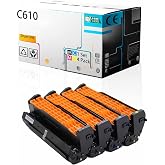 LSSF C610 44315101 44315102 44315103 44315104 Drum Unit Compatible for OKI C610 C610CDN C610DN C610DTN C610N Printer, High Print Page Volume with Chip (Multicolour)