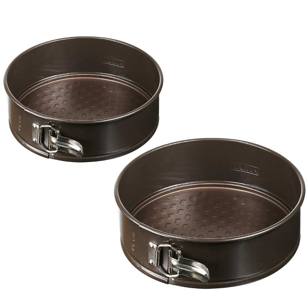 Pyrex Set of 2 DESM Moulds 20 + 26 cm Asymmetry PX Cake, Carbonated Steel, Multicoloured